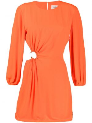 Drapírozott ruha Ba&sh narancsszínű