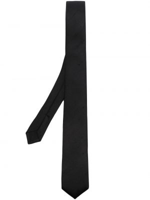 Cravate en soie Saint Laurent noir