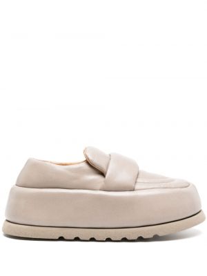 Pantofi loafer din piele chunky Marsell bej