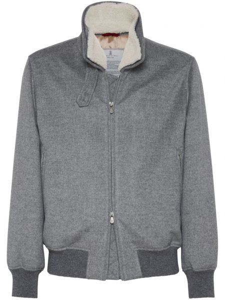 Kaschmir lange jacke Brunello Cucinelli grau