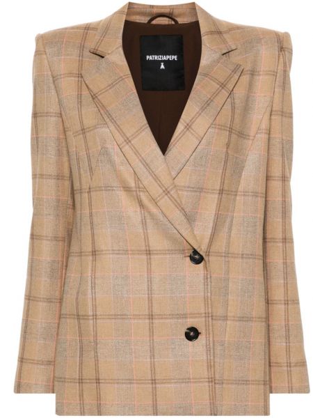 Broderet blazer Patrizia Pepe brun