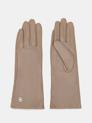 Кожаные перчатки Orsa коричневые