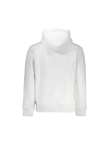 Sudadera con capucha de algodón Calvin Klein blanco