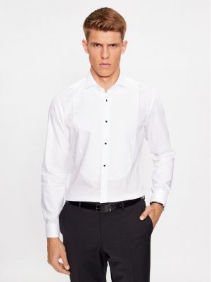 Риза slim Boss бяло
