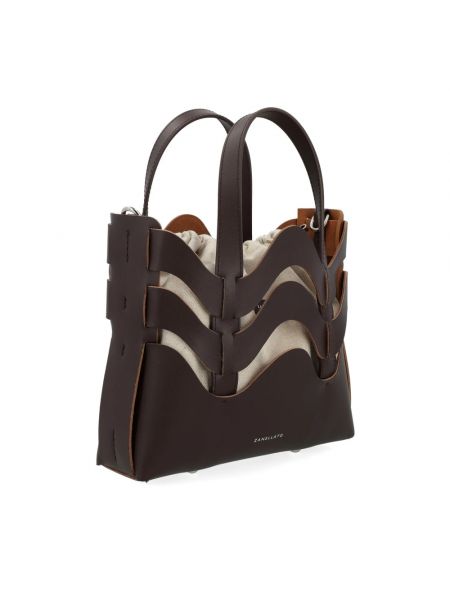 Elegante bolso shopper Zanellato marrón