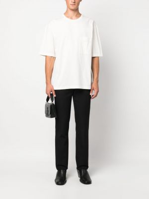 T-shirt aus baumwoll mit taschen Lemaire weiß