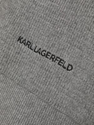 Šál Karl Lagerfeld šedý