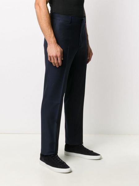 Vlněné kalhoty Polo Ralph Lauren modré