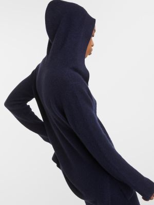 Svilena hoodie s kapuljačom od kašmira Gabriela Hearst plava