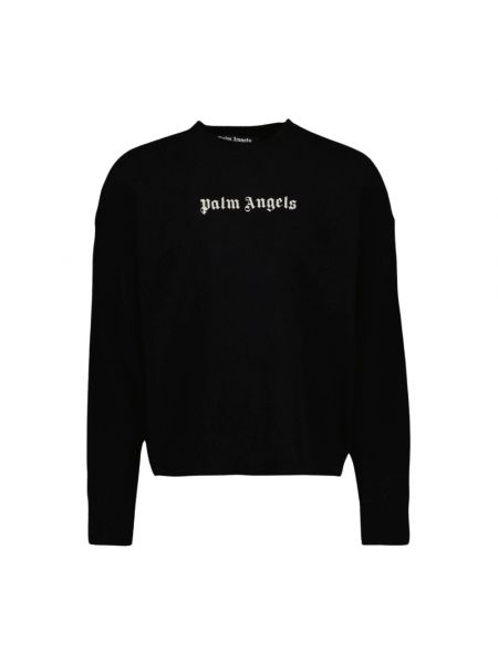 Sweatshirt mit stickerei mit rundem ausschnitt Palm Angels