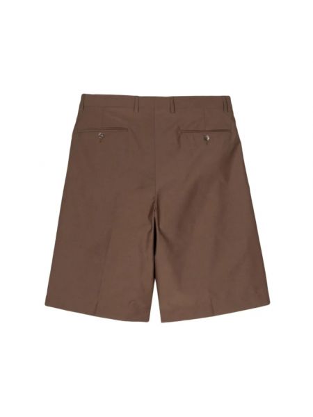 Pantalones cortos de lana Lardini marrón