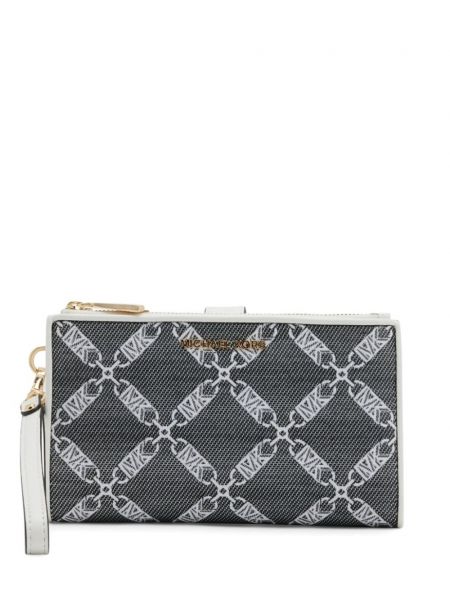 Jacquard kortholder Michael Kors sort