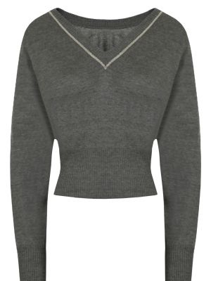 Пуловер Fabiana Filippi серый