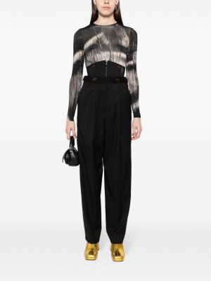 Rovné kalhoty Vivienne Westwood černé