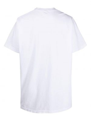 Kokvilnas t-krekls ar apdruku Sporty & Rich balts