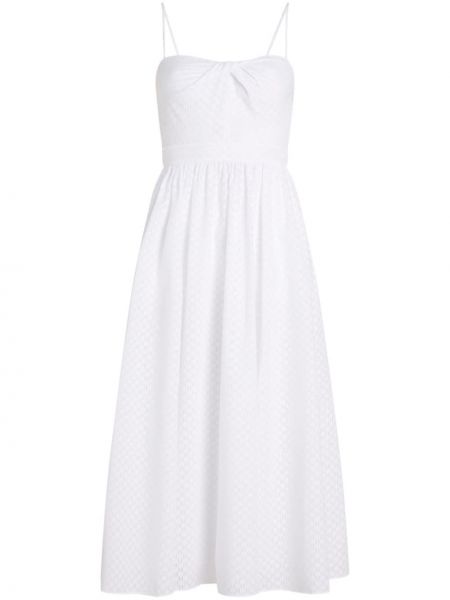Μίντι φόρεμα Karl Lagerfeld λευκό