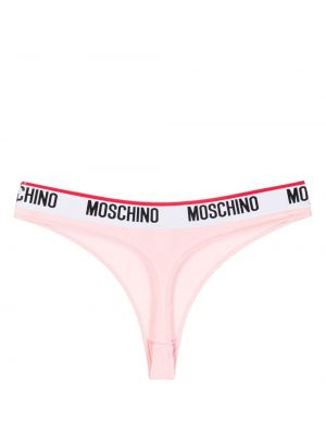 Kalhotky string jersey Moschino růžové