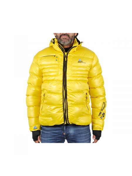 Pikowana kurtka narciarska Peak Mountain żółta