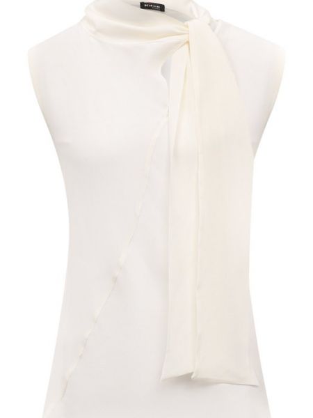 Шелковая блузка Kiton белая