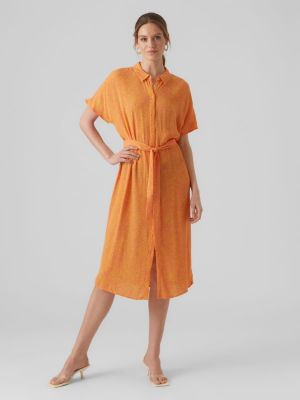 Robe chemise Vero Moda orange