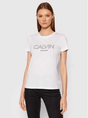 Tričko Calvin Klein, bílá