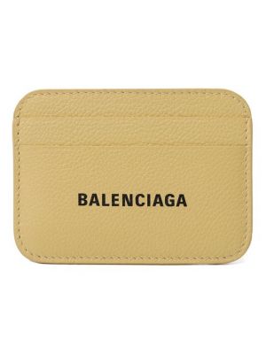 Кожаный кошелек Balenciaga желтый