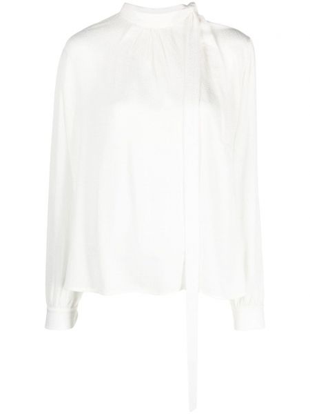 Копринена блуза Givenchy бяло