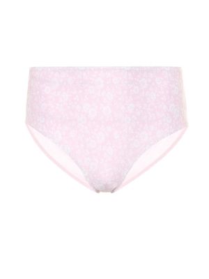 Geblümt high waist bikini Ganni pink