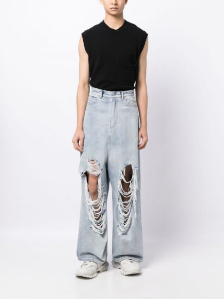 Distressed straight jeans ausgestellt Natasha Zinko
