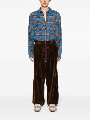 Pantalon en velours large Maison Mihara Yasuhiro marron