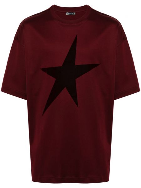 Stjernemønster t-shirt Mugler rød