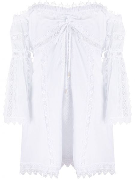 Sukienka z haftem Charo Ruiz Ibiza, biały