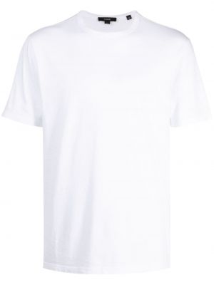 Βαμβακερή μπλούζα Vince λευκό