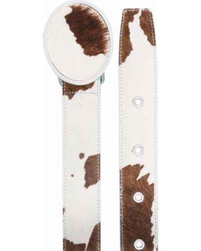 Cinturón de cuero con estampado Camperlab blanco