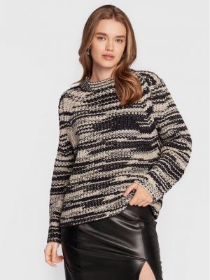Relaxed пуловер Gina Tricot черно