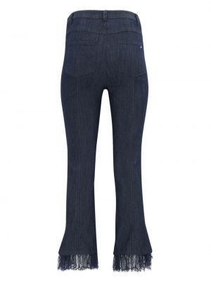 Spitzen bootcut jeans ausgestellt Cinq A Sept blau
