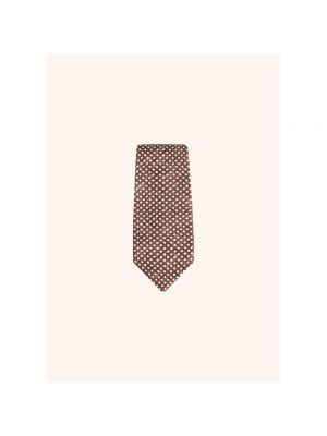 Jedwabny krawat w grochy Kiton