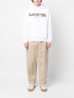 Kapučdžemperis ar izšuvumiem Lanvin balts