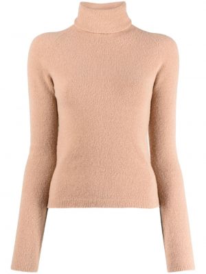 Vlnený sveter Semicouture hnedá