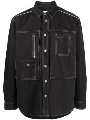 Džínová košile s kapsami Isabel Marant černá