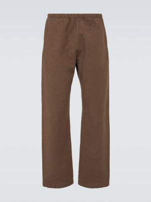 Pantalones de chándal de algodón Auralee marrón