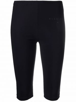 Pantalones culotte con estampado Mm6 Maison Margiela negro