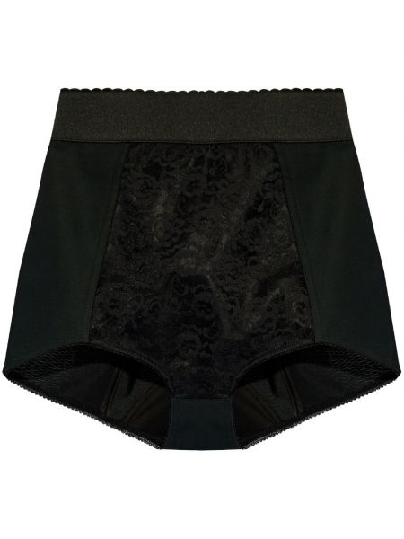 Spitzen geblümte shorts Dolce & Gabbana schwarz