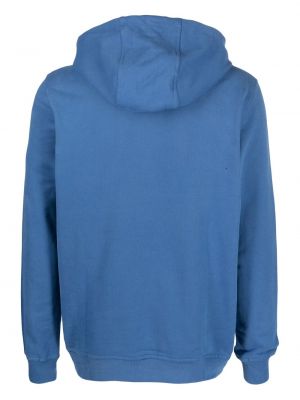 Raštuotas medvilninis džemperis su gobtuvu Helly Hansen mėlyna