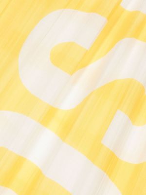 Schal mit print Moschino gelb