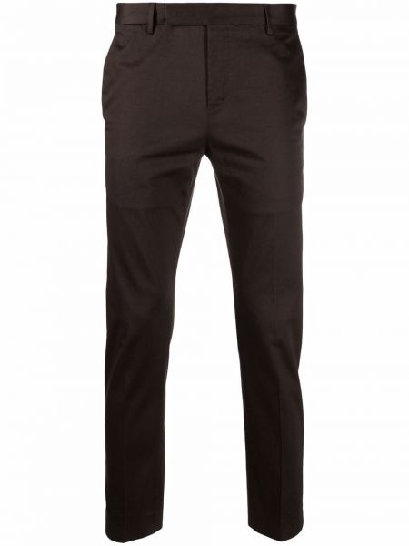 Pantalones de cintura baja slim fit Pt01 marrón