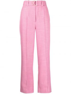Pantaloni a vita alta Acler rosa