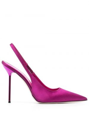 Полуотворени обувки с отворена пета Paris Texas розово