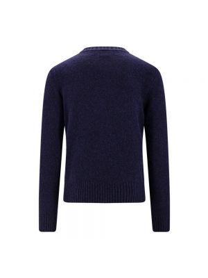 Sweter bawełniany Ami Paris niebieski