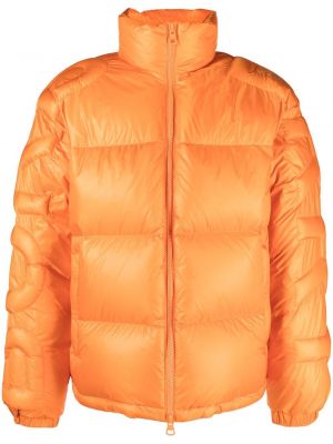 Prešívaná páperová bunda Burberry oranžová